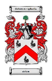 Image 0 of Aicken Irish Coat of Arms Print Aicken Irish Family Crest Print