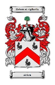 Image 0 of Aicken Irish Coat of Arms Large Print Aicken Irish Family Crest 