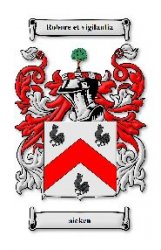 Aicken Irish Coat of Arms Large Print Aicken Irish Family Crest 