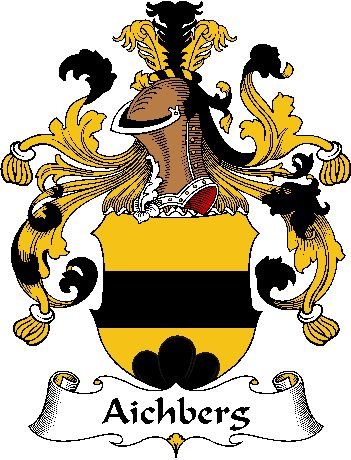 Image 0 of Aichberg German Coat of Arms Large Print Aichberg German Family Crest 