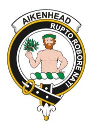 Aikenhead Clan Badge Large Print Aikenhead Scottish Clan Crest Badge
