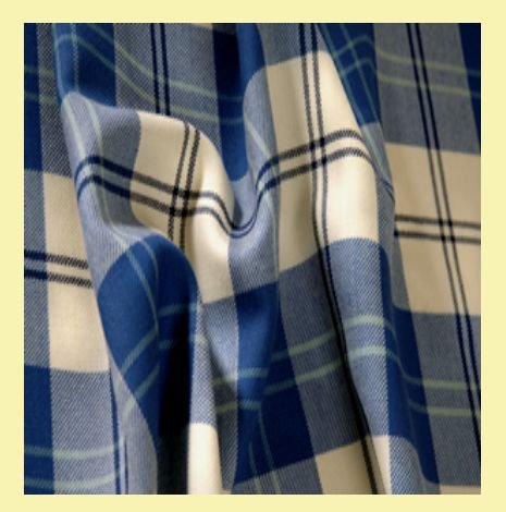 Image 0 of Ailsa Royal Blue Bruichheath Dancing 13oz Mediumweight Wool Tartan Fabric Swatch