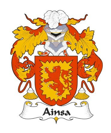 Image 0 of Ainsa Spanish Coat of Arms Print Ainsa Spanish Family Crest Print