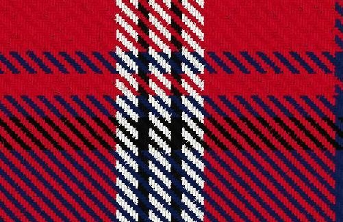 Image 3 of Ainslie Variant Modern Single Width 4oz Tartan Pure Silk Fabric