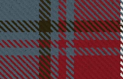 Image 2 of Ainslie Variant Reproduction Single Width 4oz Tartan Pure Silk Fabric