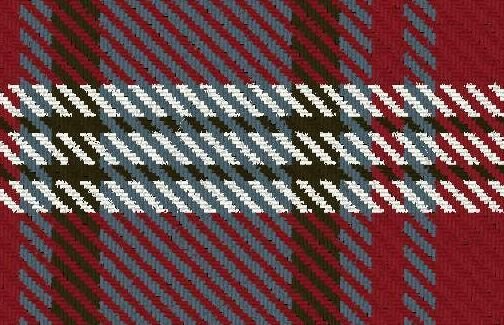 Image 4 of Ainslie Variant Reproduction Single Width 4oz Tartan Pure Silk Fabric