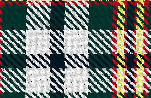 Image 2 of Ainslie Lake District Modern Single Width 4oz Tartan Pure Silk Fabric