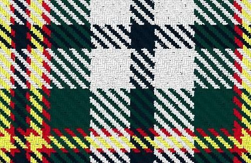 Image 3 of Ainslie Lake District Modern Single Width 4oz Tartan Pure Silk Fabric