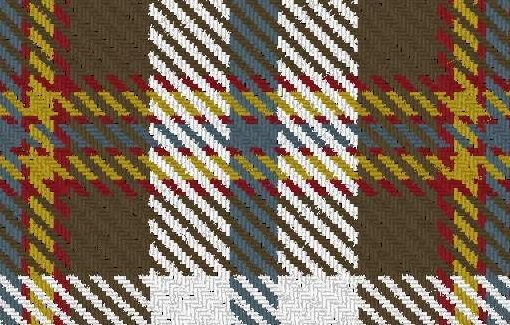 Image 3 of Ainslie Lake District Reproduction Single Width 4oz Tartan Pure Silk Fabric