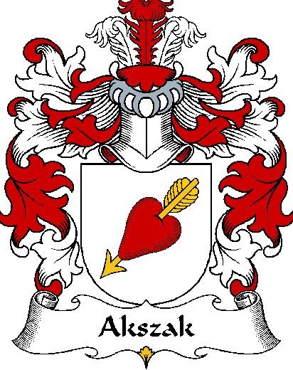 Image 0 of Akszak Polish Coat of Arms Large Print Akszak Polish Family Crest 