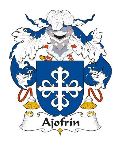 Image 0 of Ajofrin Spanish Coat of Arms Large Print Ajofrin Spanish Family Crest 