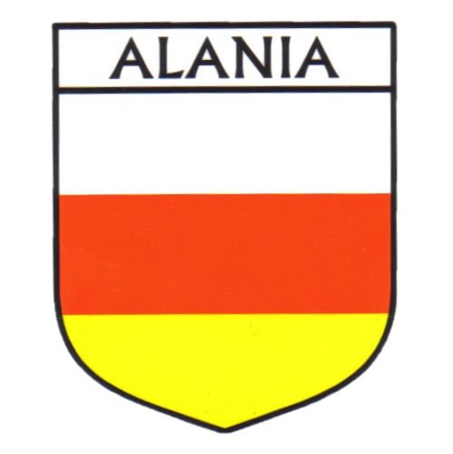Image 1 of Alania Flag Country Flag of Alania Decals Stickers Set of 3