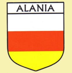 Alania Flag Country Flag of Alania Decals Stickers Set of 3