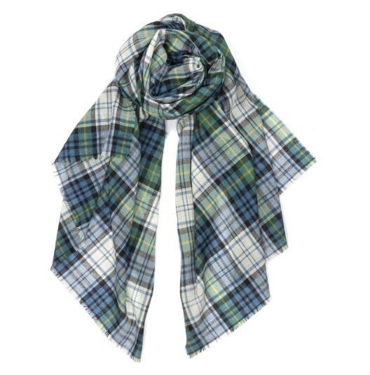 Image 1 of Alba Gordon Dress Ancient Tartan Wool Luxury Ladies Stole