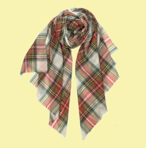 Image 0 of Alba Stewart Dress Weathered Tartan Wool Luxury Ladies Stole