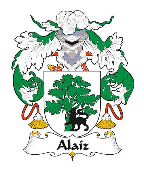 Image 0 of Alaiz Spanish Coat of Arms Print Alaiz Spanish Family Crest Print