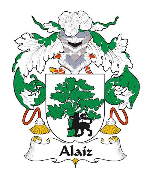 Image 0 of Alaiz Spanish Coat of Arms Print Alaiz Spanish Family Crest Print