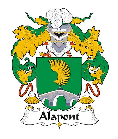 Image 0 of Alapont Spanish Coat of Arms Print Alapont Spanish Family Crest Print