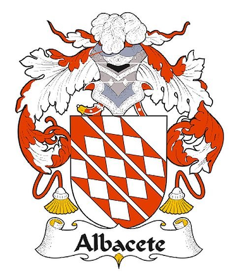 Image 0 of Albacete Spanish Coat of Arms Print Albacete Spanish Family Crest Print