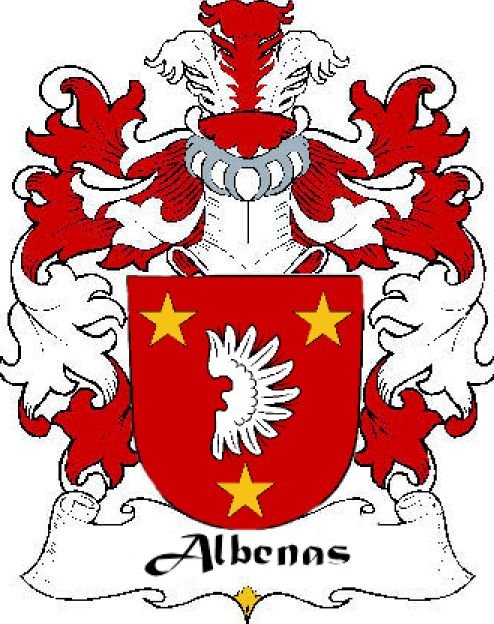 Image 0 of Albenas Swiss Coat of Arms Print Albenas Swiss Family Crest Print 