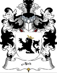 Aich Swiss Coat of Arms Print Aich Swiss Family Crest Print 