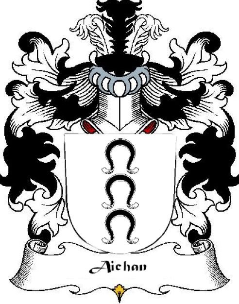 Image 0 of Aichan Swiss Coat of Arms Print Aichan Swiss Family Crest Print 