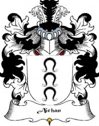 Aichan Swiss Coat of Arms Print Aichan Swiss Family Crest Print 