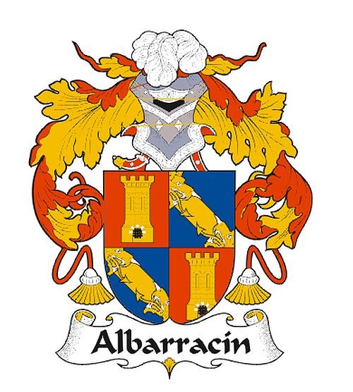 Image 0 of Albarracin Spanish Coat of Arms Print Albarracin Spanish Family Crest Print