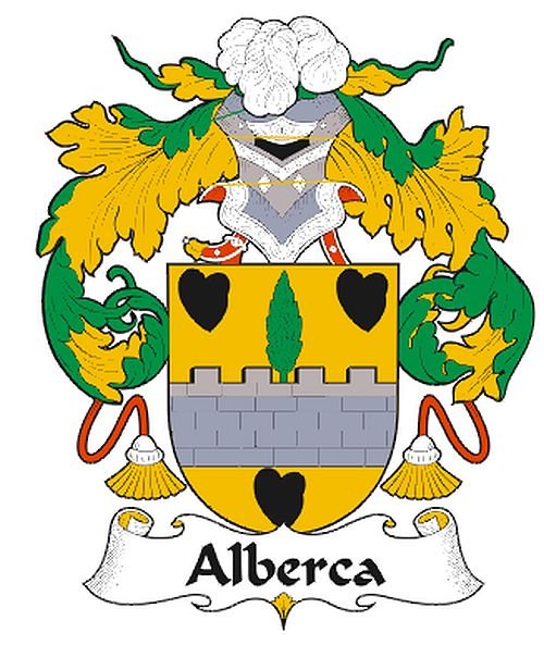 Image 0 of Alberca Spanish Coat of Arms Print Alberca Spanish Family Crest Print