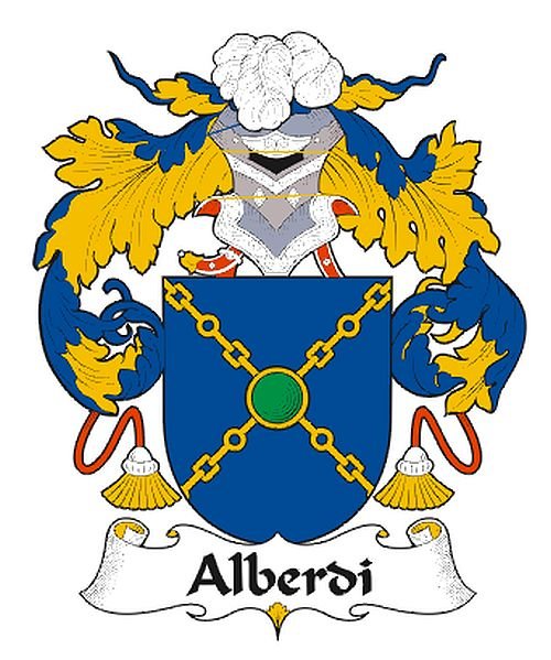 Image 0 of Alberdi Spanish Coat of Arms Print Alberdi Spanish Family Crest Print