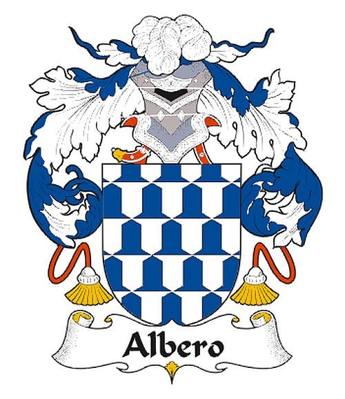 Image 0 of Albero Spanish Coat of Arms Print Albero Spanish Family Crest Print