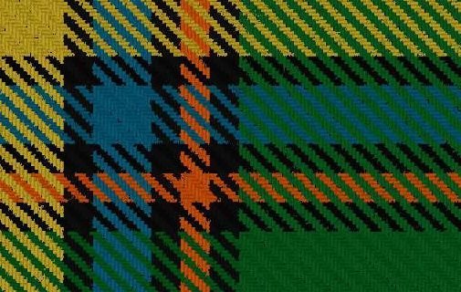Image 2 of Alberta Provincial Ancient Double Width 11oz Lightweight Tartan Wool Fabric 