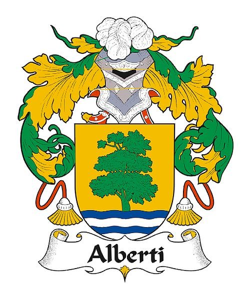 Image 0 of Alberti Spanish Coat of Arms Print Alberti Spanish Family Crest Print
