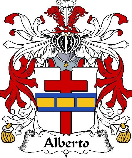 Image 0 of Alberto Italian Coat of Arms Large Print Alberto Italian Family Crest 