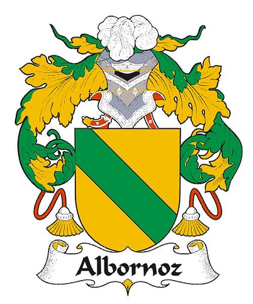 Image 0 of Albornoz Spanish Coat of Arms Print Albornoz Spanish Family Crest Print