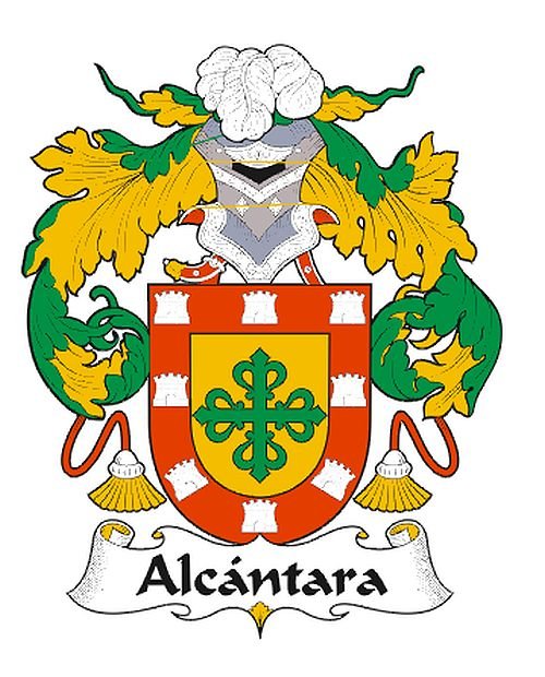 Image 0 of Alcantara Spanish Coat of Arms Print Alcantara Spanish Family Crest Print