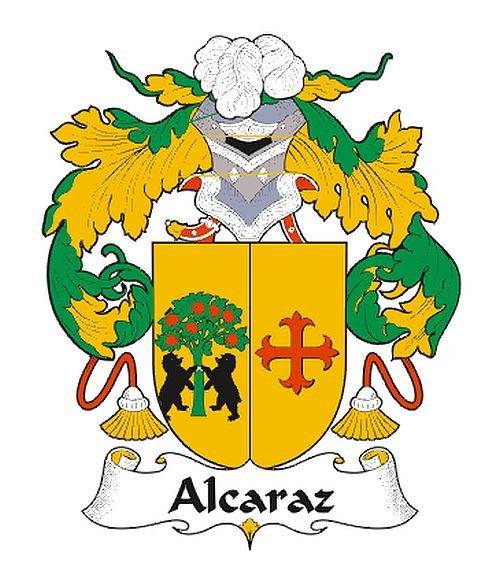 Image 0 of Alcaraz Spanish Coat of Arms Print Alcaraz Spanish Family Crest Print