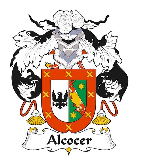 Image 0 of Alcocer Spanish Coat of Arms Print Alcocer Spanish Family Crest Print