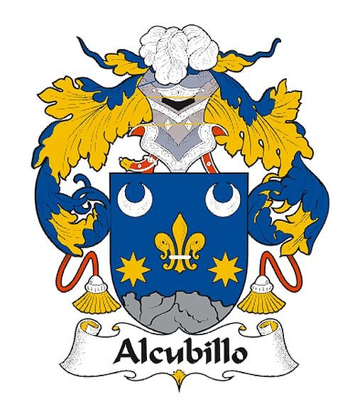 Image 0 of Alcubillo Spanish Coat of Arms Print Alcubillo Spanish Family Crest Print