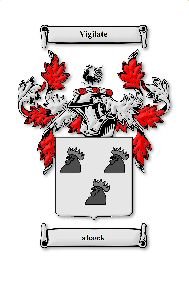 Image 1 of Alcock Irish Coat of Arms Print Alcock Irish Family Crest Print