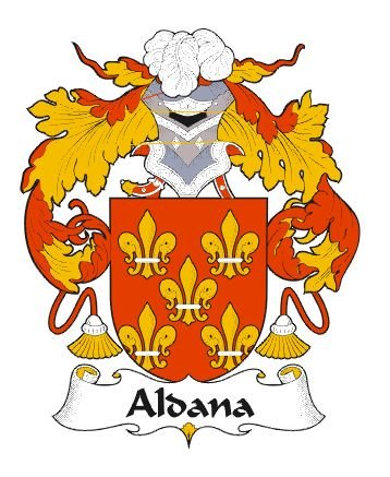 Image 0 of Aldana Spanish Coat of Arms Print Aldana Spanish Family Crest Print