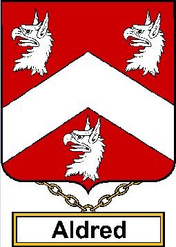 Image 0 of Aldred English Coat of Arms Print Aldred English Family Crest Print 