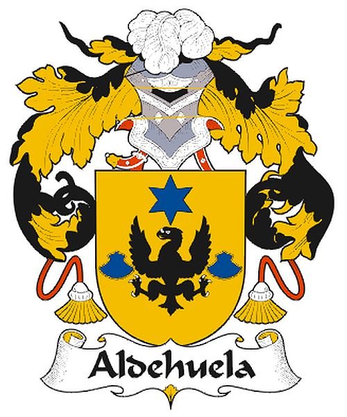 Image 0 of Aldehuela Spanish Coat of Arms Print Aldehuela Spanish Family Crest Print