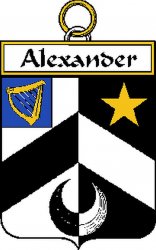 Alexander Irish Coat of Arms Print Alexander Irish Family Crest Print