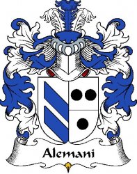Alemani Polish Coat of Arms Large Print Alemani Polish Family Crest 