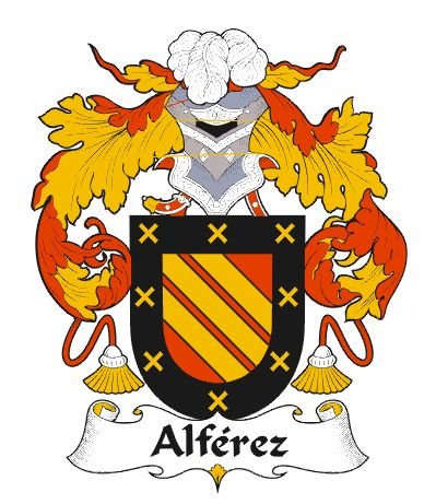 Image 0 of Alferez Spanish Coat of Arms Print Alferez Spanish Family Crest Print