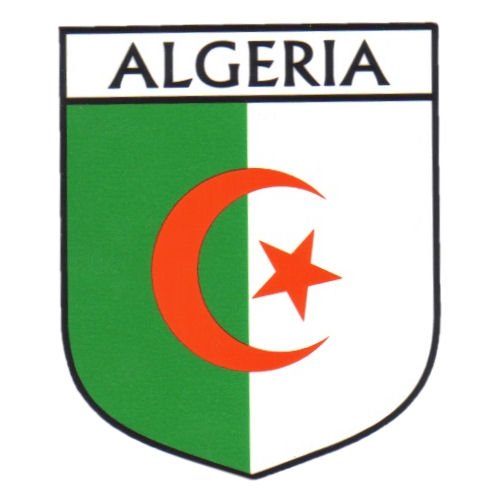 Image 1 of Algeria Flag Country Flag of Algeria Decals Stickers Set of 3