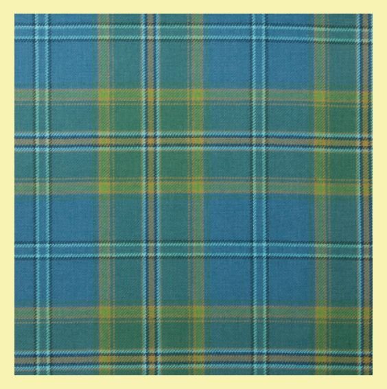 Image 0 of All Ireland Blue Irish Lightweight 10oz Wool Tartan Fabric Swatch  