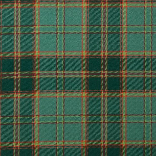 Image 1 of All Ireland Green Irish Lightweight Reiver 10oz Tartan Wool Fabric