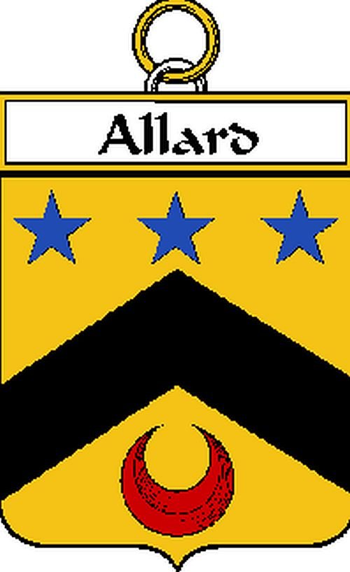 Image 0 of Allard French Coat of Arms Large Print Allard French Family Crest 